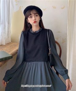 マキシ | ワンピース レディース おしゃれ ロングワンピ 40代 50代 膝丈ワンピース 秋服 大人可愛い 韓国風 着痩せ 通勤