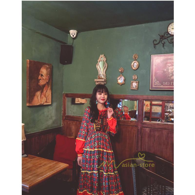 マキシ | ワンピース レディース 春夏 マキシワンピース 長袖ワンピース 綿麻 無地 Aライン フレアワンピース ハイウェスト エスニック ボヘミア風 ロング リゾート