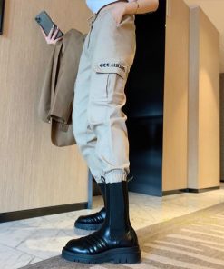 その他 | カーゴパンツ レディース ロングパンツ テーパード シルエット ボトムス 長ズボン ヒップホップ 流行 格好いい ストリート 大きいサイズ ゆったり デザイン