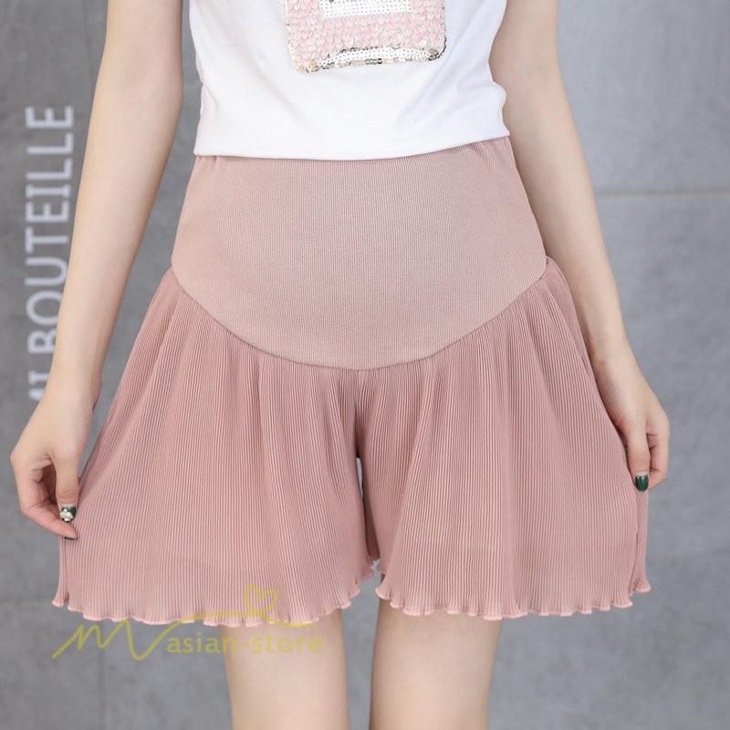 ショートパンツ | パンツ マタニティパンツ ハットパンツ マタニティウェア 可愛い ショート丈 夏 サマーパンツ 着痩せ マタニティウェア ソフト ウエスト調整 上品 ゆったり