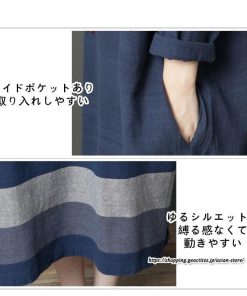 マキシ | リネンワンピース50代レディース綿麻風 長袖秋物 丸ネック 無地 Aラインワンピース ミモレ丈ワンピース サイドポケット ワンピース 30代40代 シンプル 大人