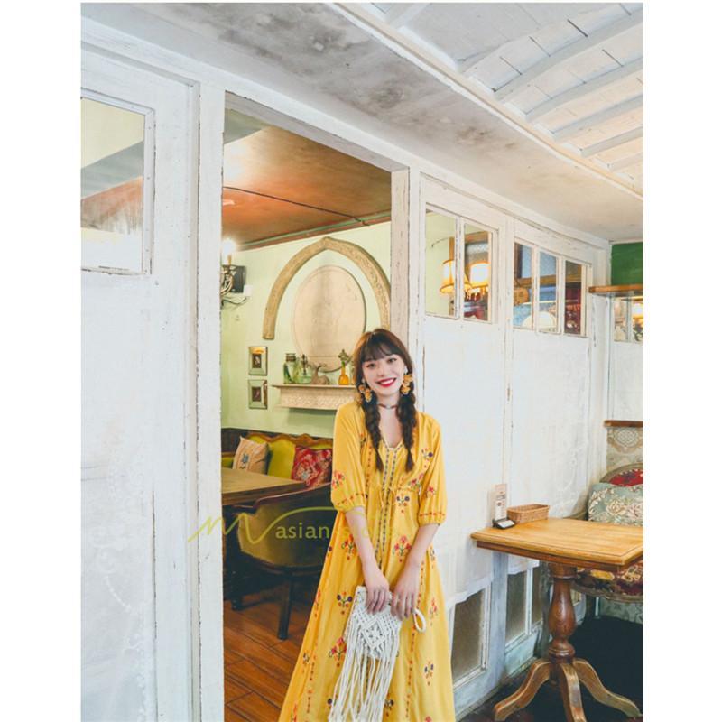 マキシ | ロングワンピース ワンピース ロングワンピ レディース マキシ丈 ワンピ Aライン 体型カバー 無地 ゆったり おしゃれ きれいめ 夏 上品 ボヘミア風 30代 40代