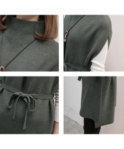 ニット・セーター | ノースリーブ ニットチュニック 韓国風