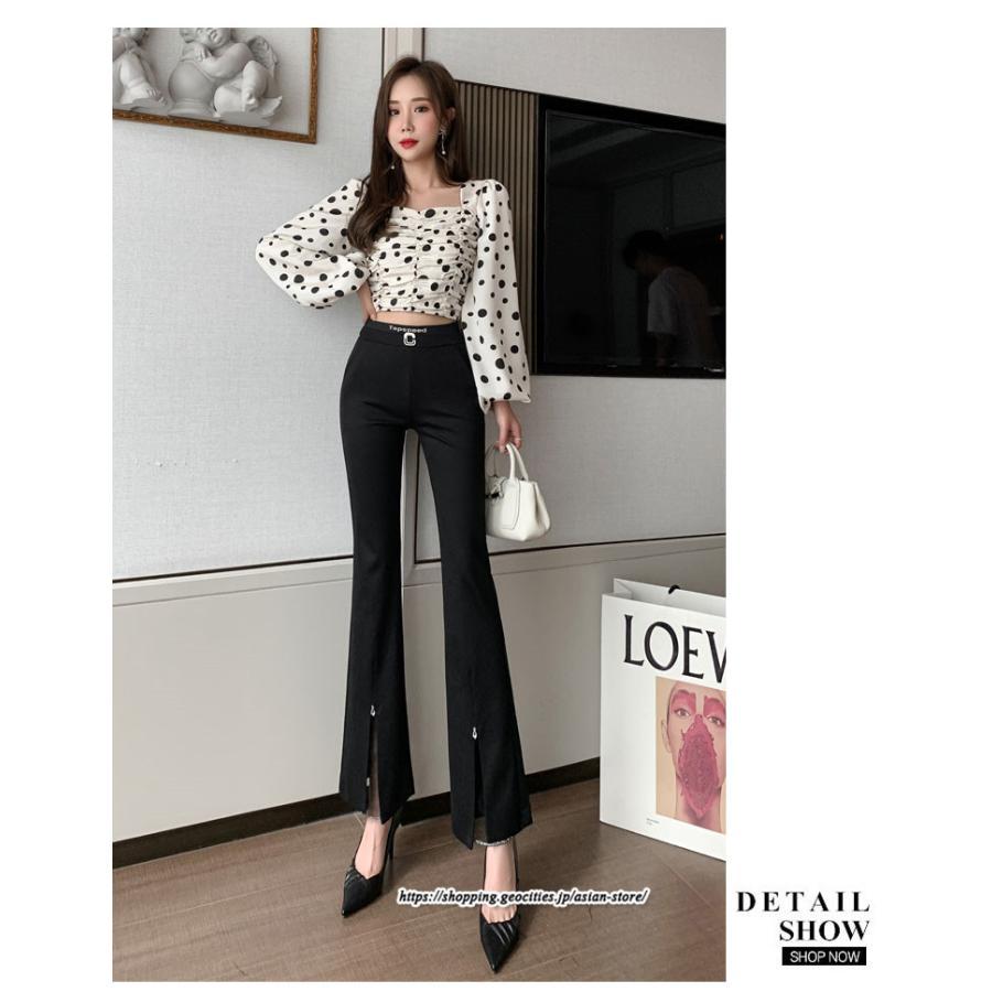 チノ・テーパード・ジョガー・スキニーパン | パンツ 秋 冬 レディース フレアパンツ ボトムス スリット スキニーパンツ 秋 冬 黒 無地 50代 40代 30代 大きいサイズ おしゃれ キレイめ 20代 送料無料 暖か