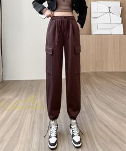 チノ・テーパード・ジョガー・スキニーパン | テーパードパンツ パンツ レディース 着痩せ ワイドパンツ 裾ひも付き ハイウエスト ウエストゴム カジュアル 秋冬 ロングパンツ 新作 無地 きれいめ コーデ