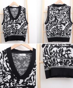 ベスト | ニットVネック レディース 秋冬