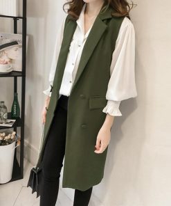 ベスト | ロングジレ レディース ロングベスト韓国