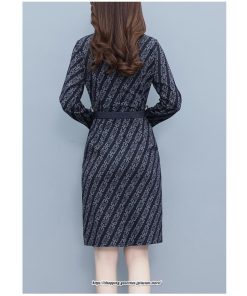 マキシ | ワンピース レディース 柄 大きいサイズ 膝丈 長袖 きれいめ 30代 40代 50代 着やせ 上品 キレイめ レトロ風 オシャレ カジュアル 春秋冬