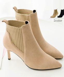 ショートブーツ | ショート丈 パーティー ブーティー ブーツ ハイヒール レディース スエード ファッション靴