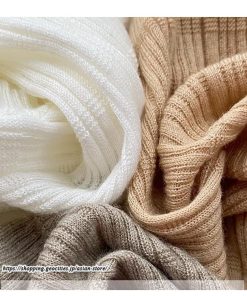 ニット・セーター | カットソー ニット レディース リブニット 長袖 秋冬 春 トップス スリム ストレッチ インナー 無地 プルオーバー 着痩せ 長袖ニット 通学通勤 長袖カットソー