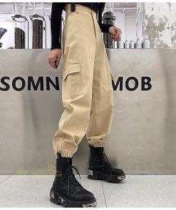 その他 | カーゴパンツ レディース ボトムス ストレート スリム ストレッチ ウエストゴム 着痩せ 格好いい お出かけ カジュアル 着回し ヒップホップ アウトドア シンプル