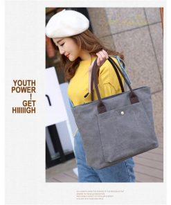 女性用バッグ | トートバッグ レディース キャンパスバッグ かばん 肩掛けバッグ 韓国風 A4対応 収納 帆布 カジュアル おしゃれ 手提げ袋 軽い 新品 エコバッグ 大容量 Bag