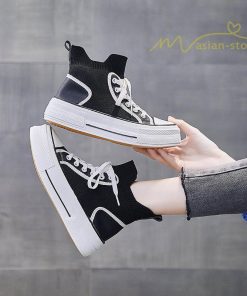 スニーカー | 厚底レディース ハイカット 4cmヒール 靴 軽量 歩きやすい 疲れにくい 美脚 ウォーキングシューズ ショートブーツ ナースシューズ