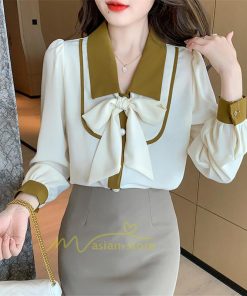 シャツ・ブラウス | ブラウス レディース 長袖 ブラウスシャツ ボウタイ フォーマル チュニック 大人 春 夏 春夏 フォーマル スーツ トップス 20代 ママ 母 30代 リボン付き OL
