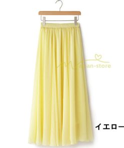 スカート | 夏ロング無地 フレア大人 ウエストゴム 涼しい レディース 夏服 揺れる 女っぽい 20代30代 可愛い ゆったり 40代50代 60代 ダンス