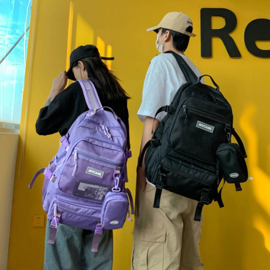 リュック | リュックサック 男女兼用 ポーチ付き通学