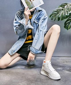 ショートブーツ | 厚底 シューズ スニーカー プラット 韓国風 おしゃれ ハイカット 靴スポーツ 履きやすい 疲れない レースアップ レディース