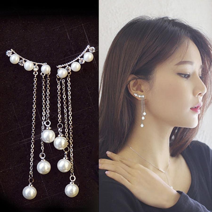 その他アクセサリー | 大ぶり 人気 揺れる ロング ジュエリー アクセサリー レディース ピアス ピアス チェーン フェイクパール ピアス