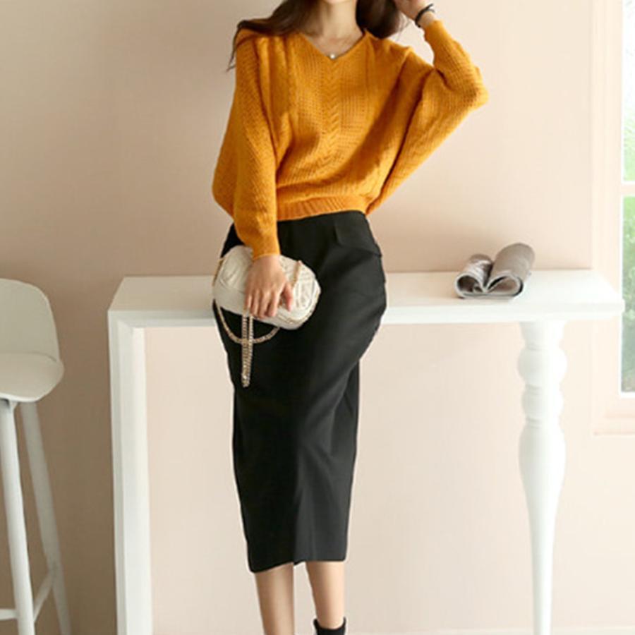 透かし編みトップス | ニットトップス レディース 体型カバー秋