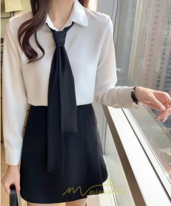 シャツ・ブラウス | シャツ ブラウス 秋冬 レディース 蝶結び きれいめ フォーマル 春 長袖 オフィス 通勤 OL シフォン リクルート エレガント お仕事 オシャレ 就活 面接 上品