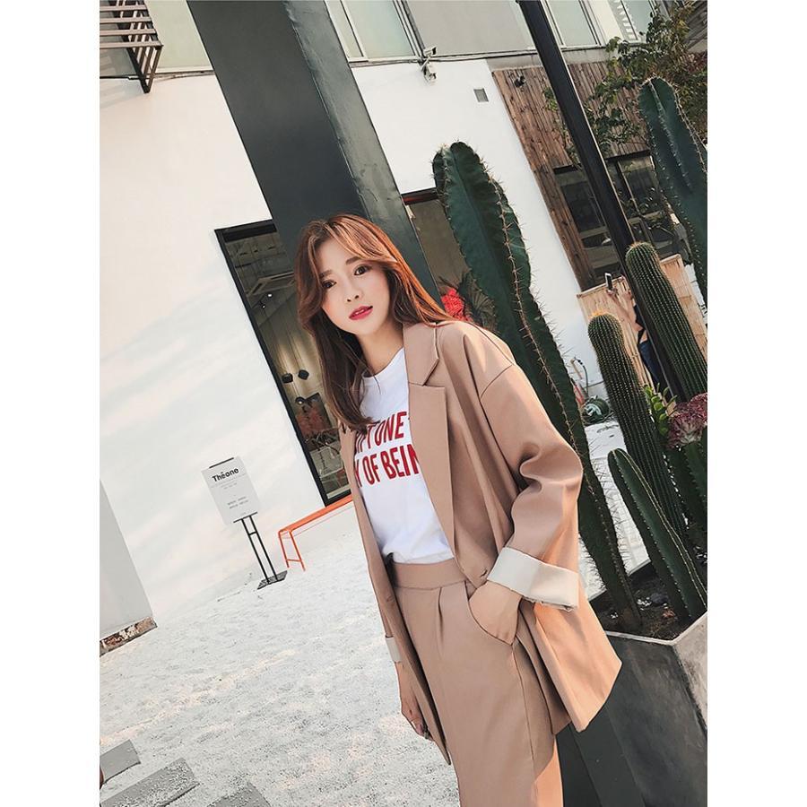 パンツスーツ | レディース 秋 春 テーラードジャケット カジュアルスーツ 30代40代 ゆったり 制服 OL フォーマル 事務服 オフィス