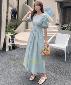 マキシ | ワンピース プリーツワンピース レディース マキシワンピース 無地 森ガール ナチュラル服 エレガント 30代 40代 韓国ファッション 50代 上品 カジュアル 着痩せ