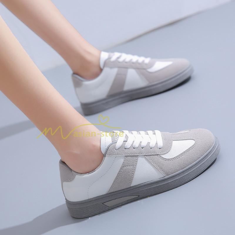 スニーカー | スニーカー レディース レディースシューズ ローカット 靴 フラットシューズ ぺたんこ ウォーキングシューズ Pu革 美脚 歩きやすい 厚底靴 厚底スニーカー