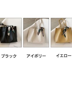 ショルダーバッグ | 大容量 通勤 スカーフ ハンドバッグ 合皮 おしゃれ かわいい 大きめ 通学 レディース