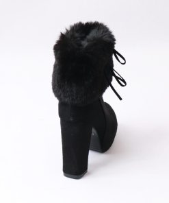 ショートブーツ | ファーブーツ ブーティー 太ヒール 韓国