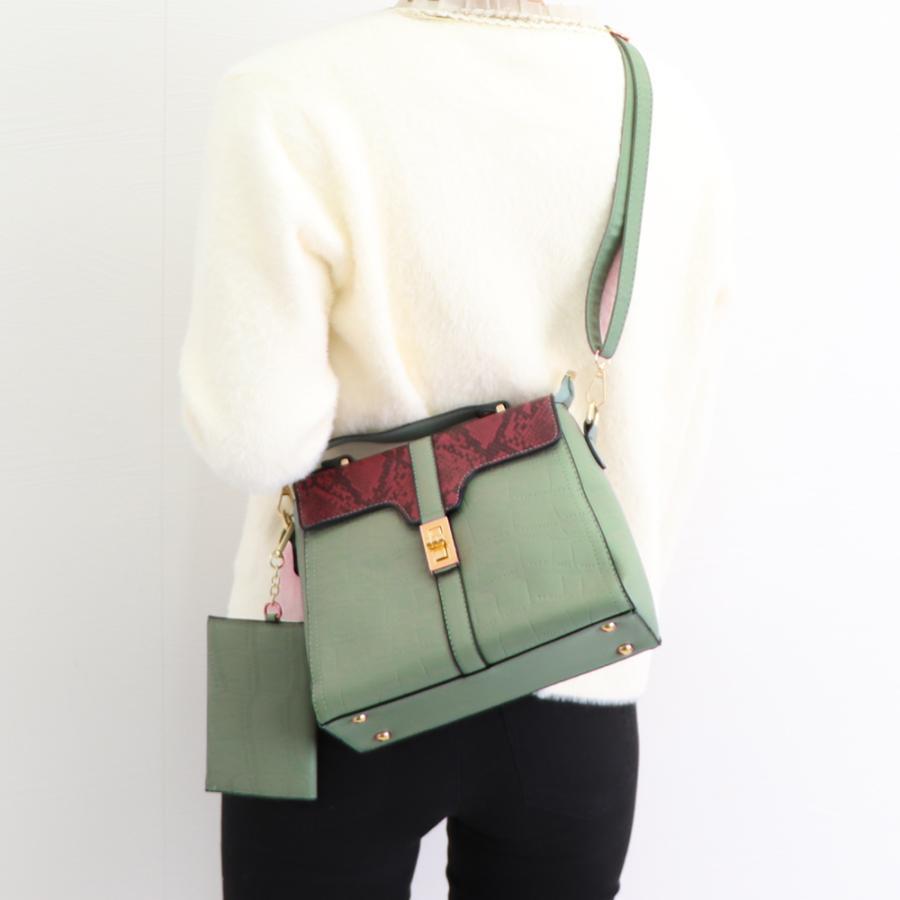 ハンドバッグ | レディース クロコ柄バッグ