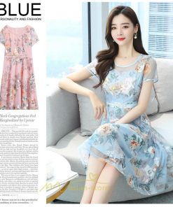 マキシ | ワンピース レディース 夏 半袖 シフォンワンピース 体型カバー 着痩せ 韓国風 30代 40代 通勤 OL デート お出かけ 新作 ショピング キレイめ 2022 おしゃれ