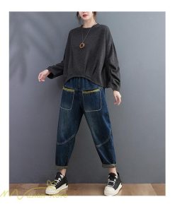 ｔシャツ・カットソー | 長袖Tシャツ レディース 無地 丸首 かじゅある 無地 カットソー ショート 長袖 秋コーデ ゆったり 着痩せ 体型カバー 春 フリーサイズ 新作 秋 シンプル 可愛い