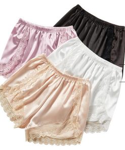 ショートパンツ | レース切り替え 部屋着 透け防止 ペチコート レディース ペチパンツ ナイトウエア セクシー 見せパン インナーパンツ 涼しい