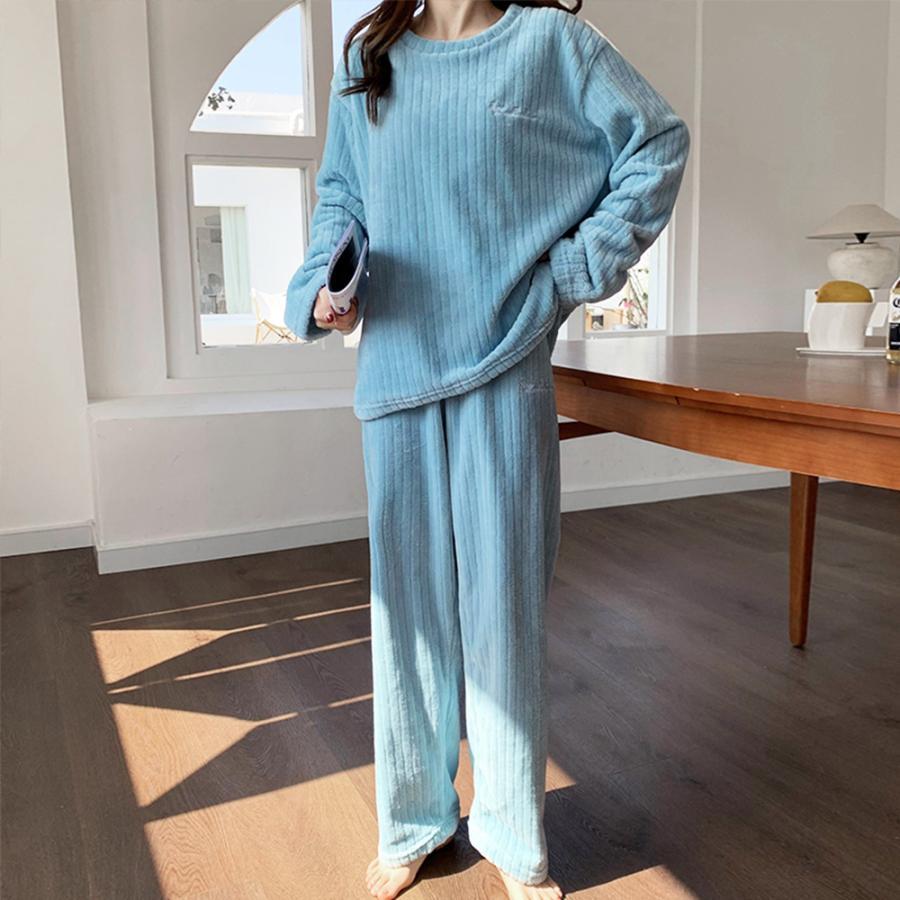 インナー・ルームウェア | フリースパジャマ上下セットレディース