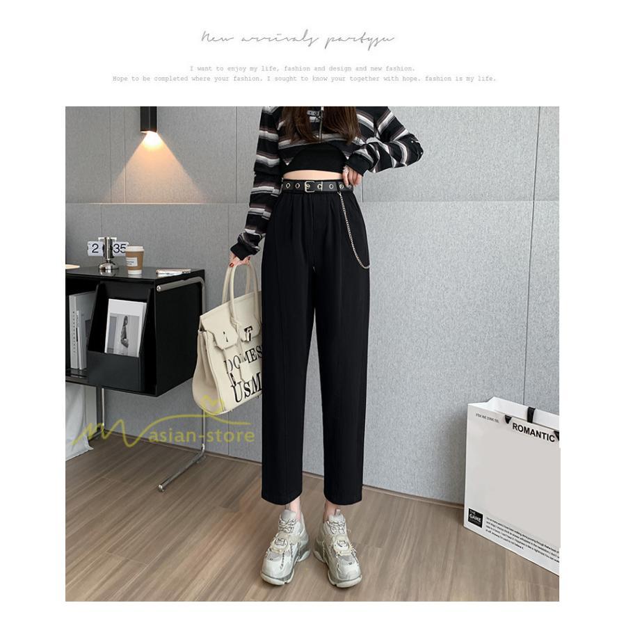 ワイドパンツ | レディース ロング丈 ストリート風 ロングパンツ シンプル 秋冬コーデ 体型カバー ウエストゴム お出かけ ポケット ハイウエスト ゆったり