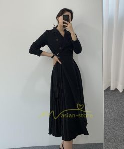 マキシ | プリーツワンピース ワンピース 長袖 レディース マキシ丈 ロング丈 秋新作 秋服 エレガント 20代30代40代 フォーマル 人気 ファッション 上品 着痩せ 通勤通学