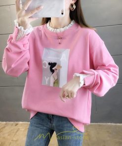 パーカー | トレーナー Tシャツ レディース 長袖 トップス 切り替え プルオーバー スポーツ カジュアル ゆったり 春 秋 お出かけ 通学 通勤 冬 可愛い スポーツ