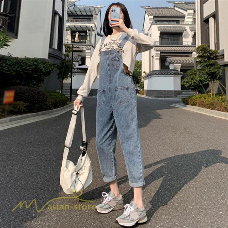 パンツ レギンス | マタニティ サロペットパンツ デニム ジーンズ オールインワン オーバーオールパンツ 定番 大きいサイズ 春 秋 大人 妊婦 上品 マタニティパンツ 妊婦服 産前