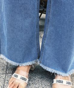 ジーンズ、デニム | 短納期ワイドパンツ デニムパンツ ロングパンツ ジーンズ パンツ 大きいサイズ ハイウエスト 2019新作 ストレッチ レディースボトムス デニムズボン