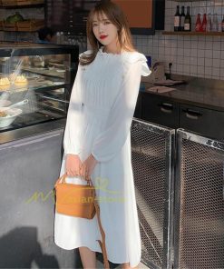 マキシ | ワンピース レディース ゆったり 長袖 オシャレ 呼ばれ 韓国風 二次会 同窓会 通勤 ロング丈 新春 ロング 着痩せ エレガント きれいめ 20代30代40代 体型カバー