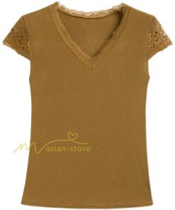 ｔシャツ・カットソー | Ｔシャツ レディース きれいめ 40代 春夏 上品 半袖Tシャツ ブラウス 白トップス オシャレ 韓国風 ママ 20代30代40代50代 フェミニン カットソー レース付き