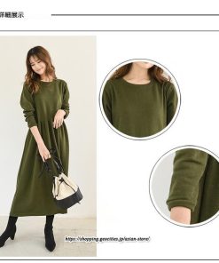 マキシ | ワンピース レディース ウエスト切替 スウェット素材 ロングワンピース タック入 L XL XXL シンプル カジュアル キレイめ 40代 通勤 オシャレ 50代 30代 20代