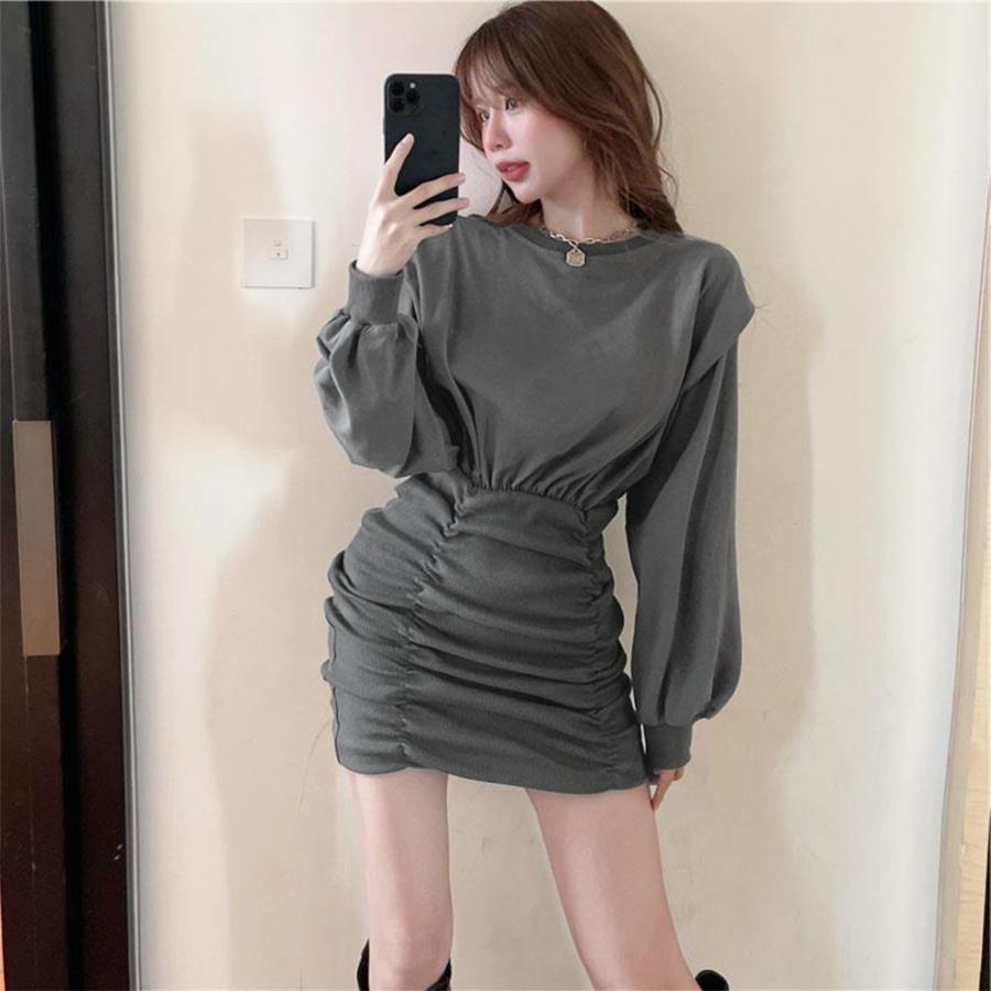 ワンピース | タイトシャーリング 韓国風