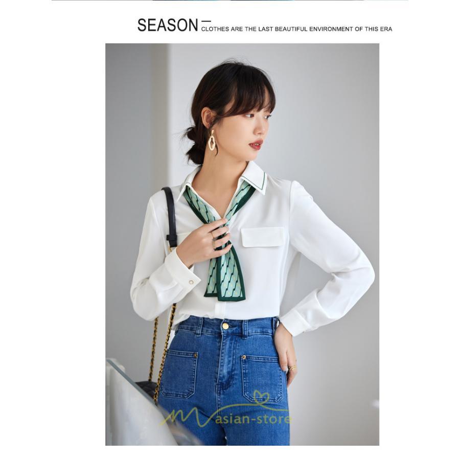 シャツ・ブラウス | シャツ ブラウス 秋冬 レディース スカーフタイ きれいめ フォーマル 春 長袖 M L オフィス S XL XXL 上品 OL 高級感 フェミニン シフォン 通勤 可愛い