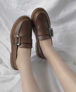 ショートブーツ | 疲れない ローファーシューズ レディース 韓国風 厚底 シンプル 可愛い 履きやすい ローヒール