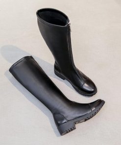 ニーハイブーツ | 裏起毛 ジョッキーブーツ レディース 冬