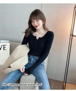 ニット・セーター | カットソー ニット レディース リブニット 長袖 秋冬 春 トップス スリム ストレッチ インナー 無地 着痩せ 長袖ニット 長袖カットソー プルオーバー 通学通勤