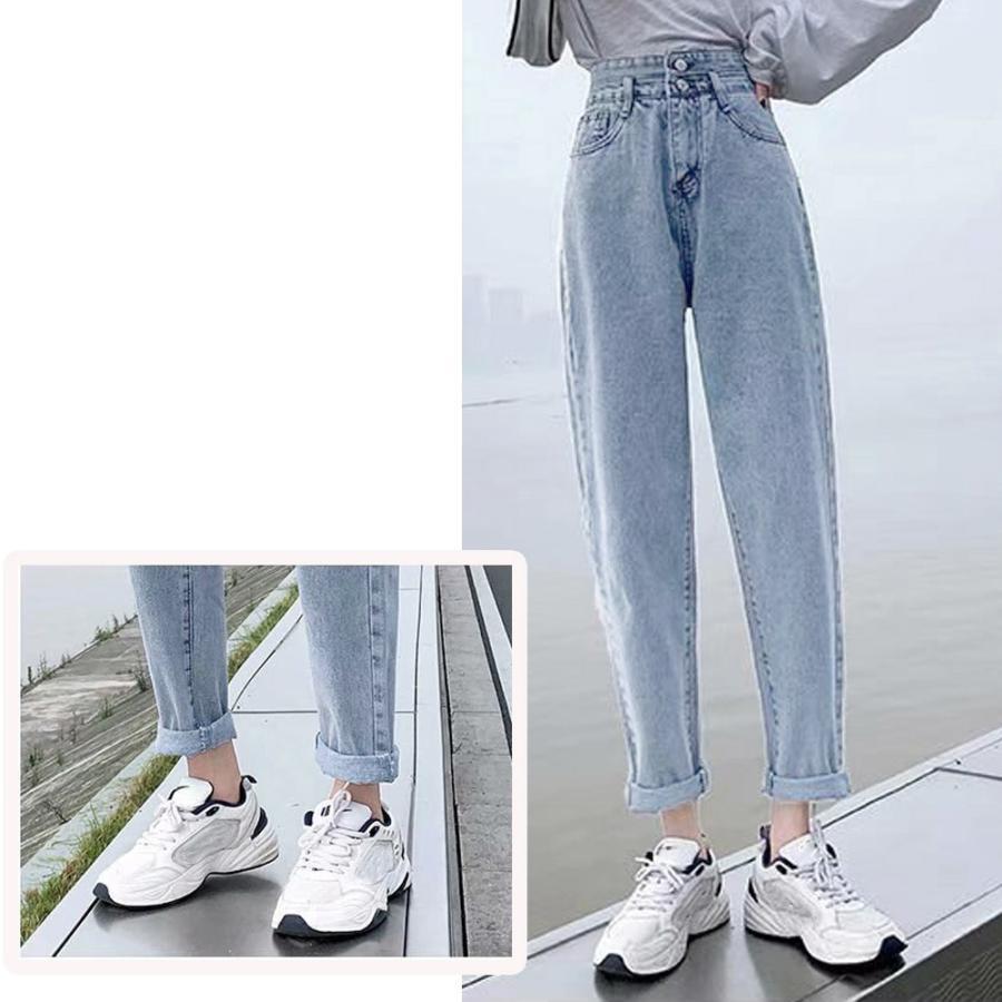 デニム | ハイウエスト ストレート デニムパンツ