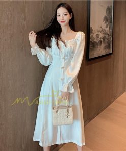 マキシ | ワンピース レディース きれいめ フォーマルワンピース 結婚式 ロングワンピース ドレス 長袖 パーティードレス 入学式 Aラインワンピース 20代30代40代 上品