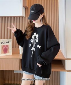 パーカー | スウェット トレーナー トップス 長袖 クルーネック 丸首 裏毛 ゆったり レディース 訳あり 送料無料 韓国 秋冬 おしゃれ 大きいサイズ トップス